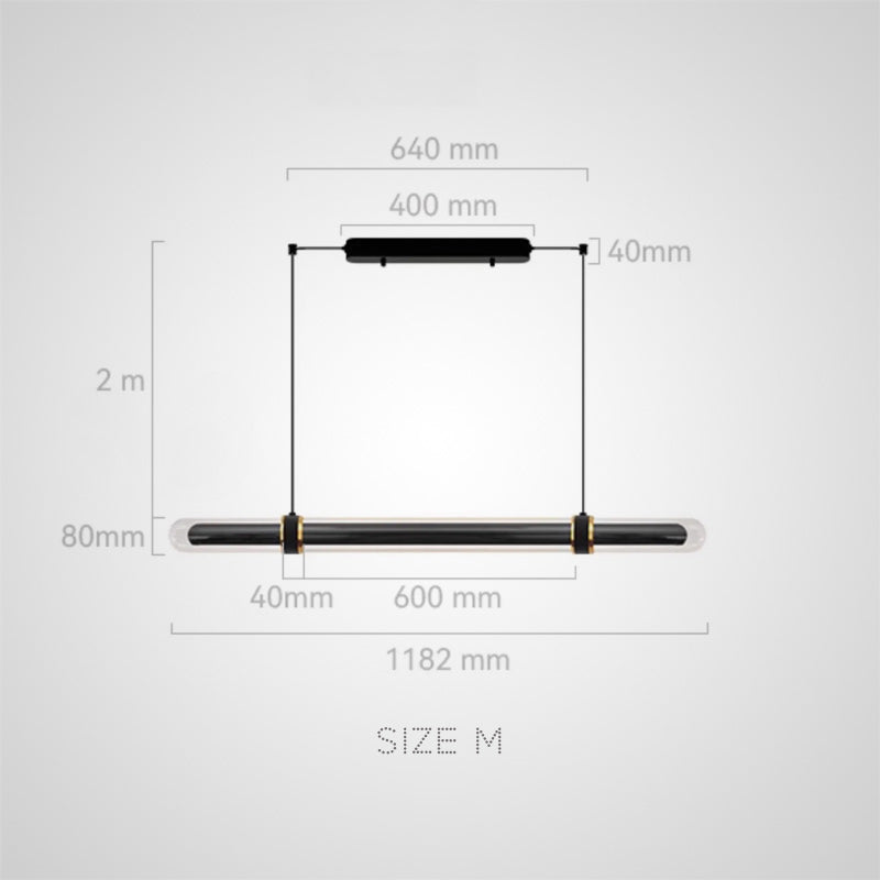 TIME TUNNEL Long lighting fixture