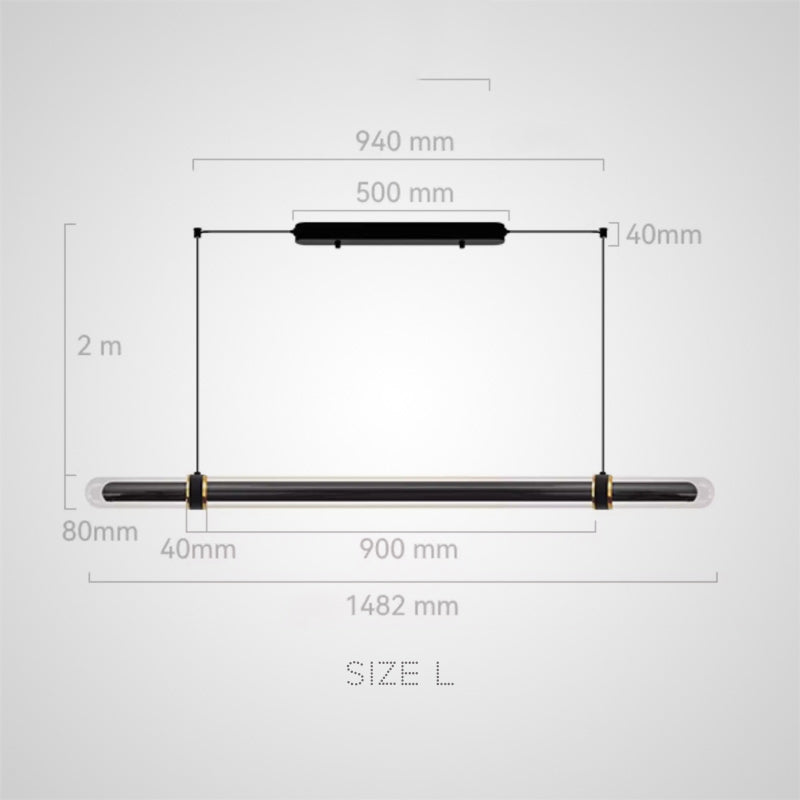 TIME TUNNEL Long lighting fixture