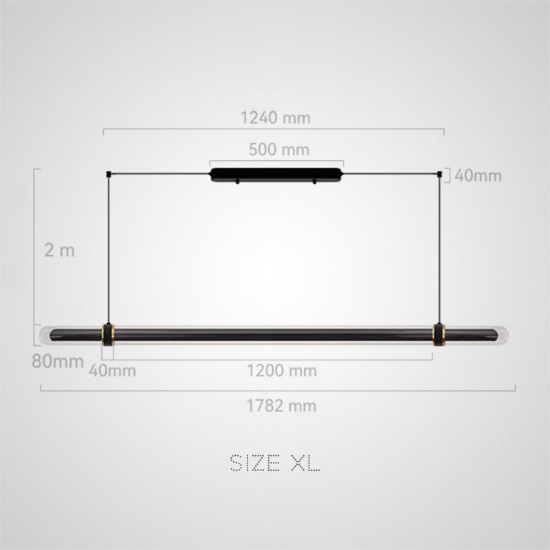 TIME TUNNEL Long lighting fixture