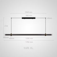 TIME TUNNEL Long lighting fixture