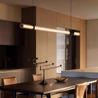 TIME TUNNEL WAVY Long lighting fixture