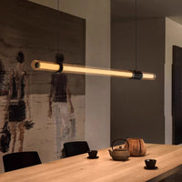 TIME TUNNEL WAVY Long lighting fixture