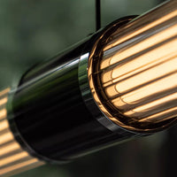 TIME TUNNEL WAVY Long lighting fixture