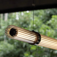 TIME TUNNEL WAVY Long lighting fixture