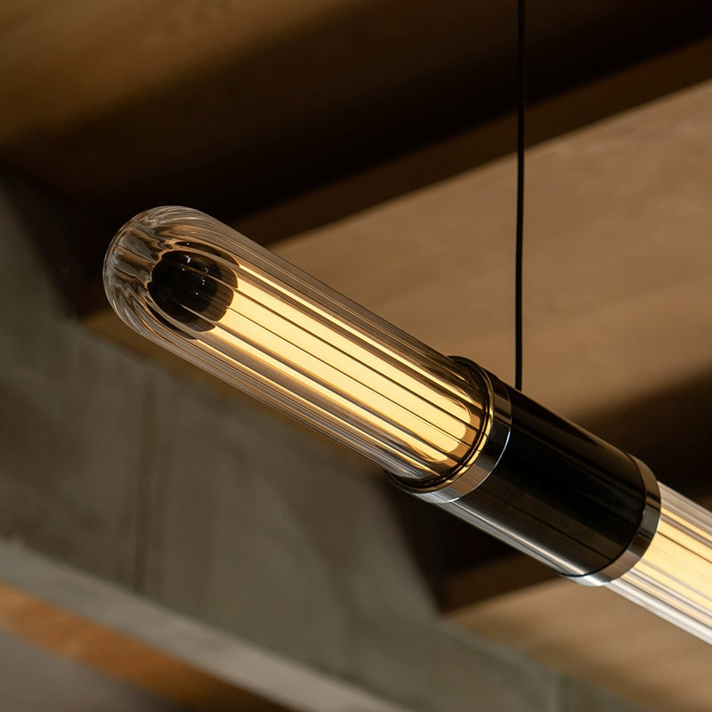 TIME TUNNEL WAVY Long lighting fixture