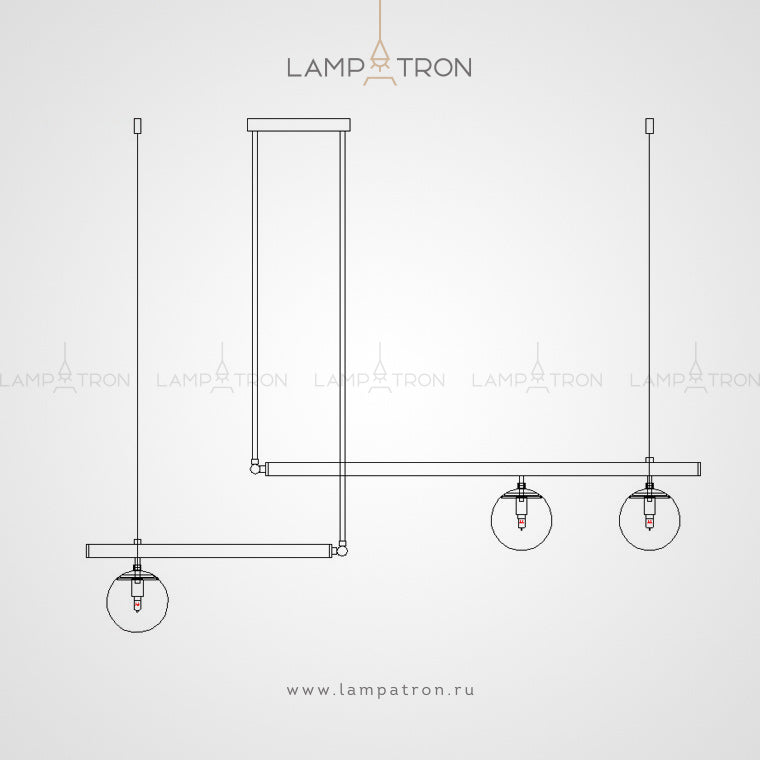 BARRA Long lighting fixture