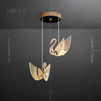 BIRDIE COMBO Cascade lighting fixtures