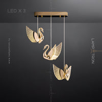 BIRDIE COMBO Cascade lighting fixtures