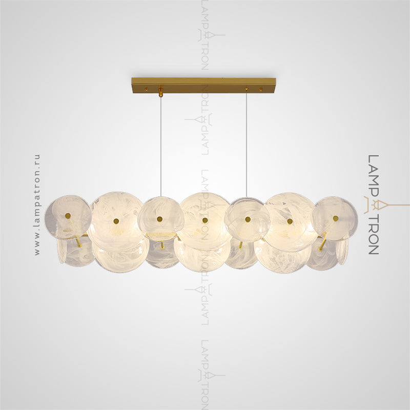 CLARA L WHITE Long lighting fixture