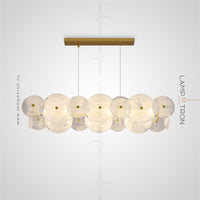 CLARA L WHITE Long lighting fixture