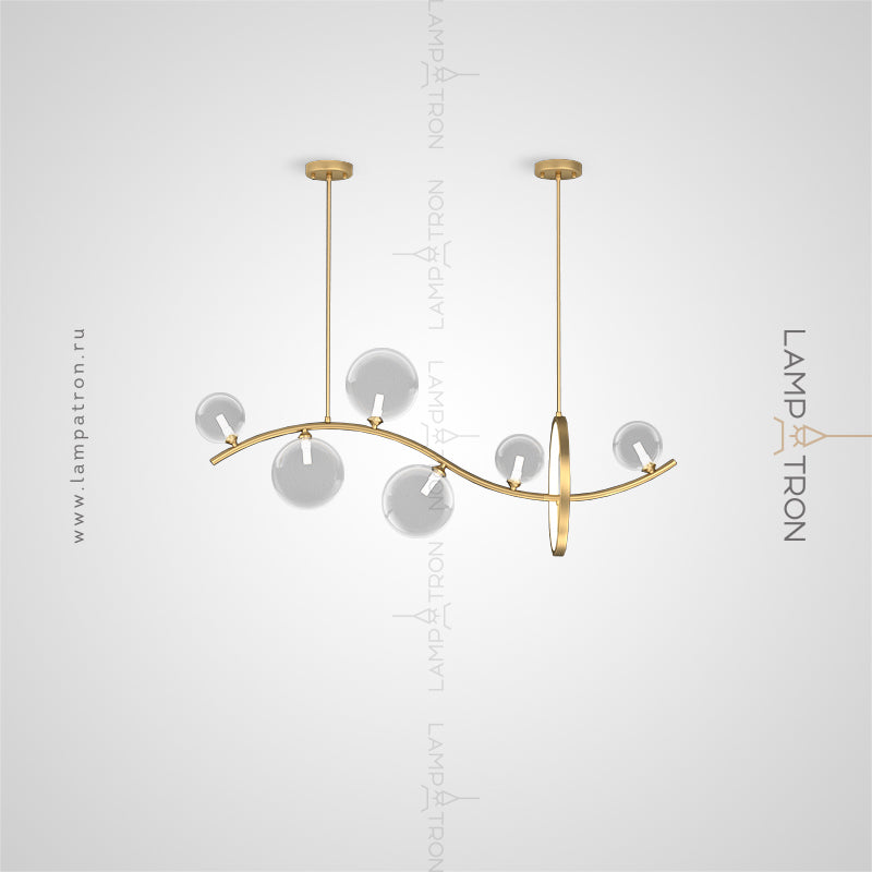 MELODY WAVE Long lighting fixture