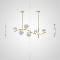 MELODY WAVE Long lighting fixture