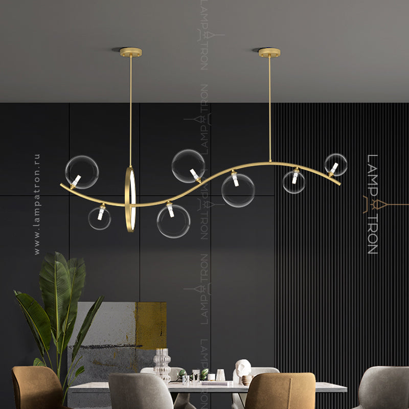 MELODY WAVE Long lighting fixture