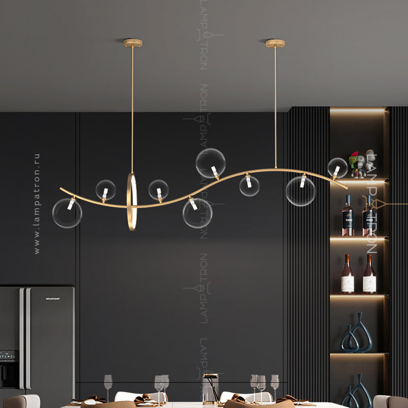 MELODY WAVE Long lighting fixture