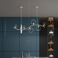 MELODY WAVE Long lighting fixture