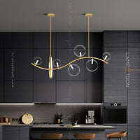 MELODY WAVE Long lighting fixture