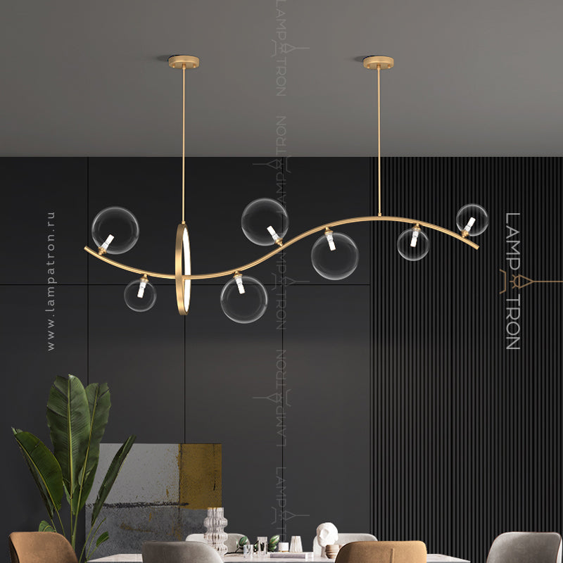 MELODY WAVE Long lighting fixture