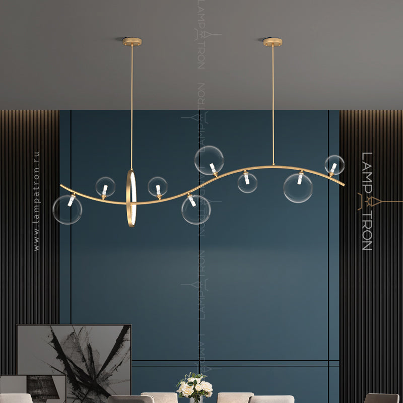 MELODY WAVE Long lighting fixture