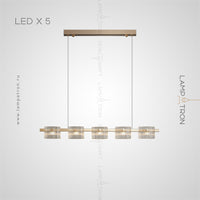 NICOLETTA LONG Long lighting fixture