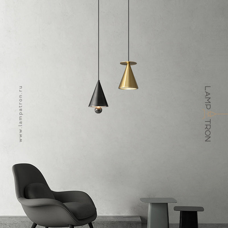 PIET CONE BRASS Pendant light