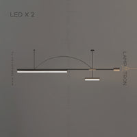 ZODIAC ARCH Long lighting fixture