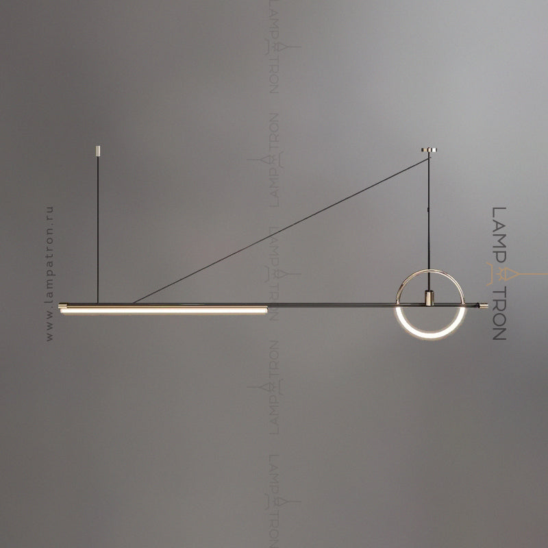 ZODIAC Long lighting fixture