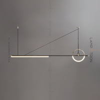 ZODIAC Long lighting fixture